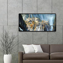 Lade das Bild in den Galerie-Viewer, Berglandschaft - voller runder Diamant - 80x40cm