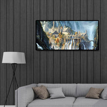 Lade das Bild in den Galerie-Viewer, Berglandschaft - voller runder Diamant - 80x40cm