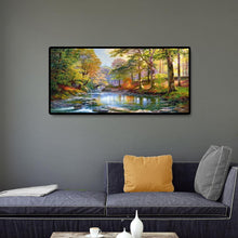 Lade das Bild in den Galerie-Viewer, Berglandschaft - voller runder Diamant - 80x40cm