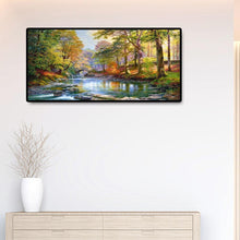 Lade das Bild in den Galerie-Viewer, Berglandschaft - voller runder Diamant - 80x40cm