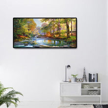 Lade das Bild in den Galerie-Viewer, Berglandschaft - voller runder Diamant - 80x40cm