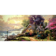 Lade das Bild in den Galerie-Viewer, Berglandschaft - voller runder Diamant - 80x40cm