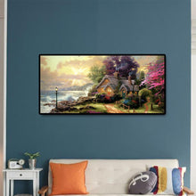 Lade das Bild in den Galerie-Viewer, Berglandschaft - voller runder Diamant - 80x40cm