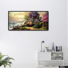 Lade das Bild in den Galerie-Viewer, Berglandschaft - voller runder Diamant - 80x40cm