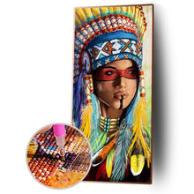 Lade das Bild in den Galerie-Viewer, Lady - voller runder Diamant - 45x85cm