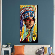 Lade das Bild in den Galerie-Viewer, Lady - voller runder Diamant - 45x85cm