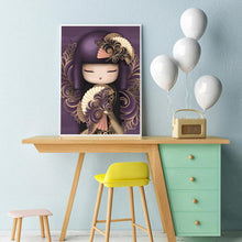 Lade das Bild in den Galerie-Viewer, Kreuz Ctitch Cartoon Mädchen - voller quadratischer Diamant - 40x50cm