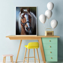 Lade das Bild in den Galerie-Viewer, Kreuz-Ctitch Pferd - voller quadratischer Diamant - 40x50cm