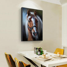 Lade das Bild in den Galerie-Viewer, Kreuz-Ctitch Pferd - voller quadratischer Diamant - 40x50cm