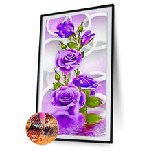 Lade das Bild in den Galerie-Viewer, Frische Blumen - voller runder Diamant - 30x48cm