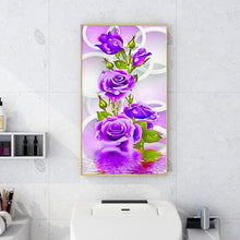 Lade das Bild in den Galerie-Viewer, Frische Blumen - voller runder Diamant - 30x48cm