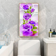 Lade das Bild in den Galerie-Viewer, Frische Blumen - voller runder Diamant - 30x48cm