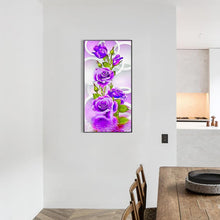 Lade das Bild in den Galerie-Viewer, Frische Blumen - voller runder Diamant - 30x48cm