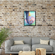 Lade das Bild in den Galerie-Viewer, Cartoon Elefant - voller quadratischer Diamant - 40x50cm