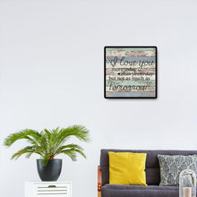 Lade das Bild in den Galerie-Viewer, Wort - voller quadratischer Diamant - 45x45cm