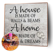 Lade das Bild in den Galerie-Viewer, Wort - voller quadratischer Diamant - 45x45cm