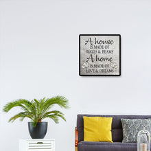 Lade das Bild in den Galerie-Viewer, Wort - voller quadratischer Diamant - 45x45cm