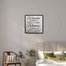 Lade das Bild in den Galerie-Viewer, Wort - voller quadratischer Diamant - 45x45cm