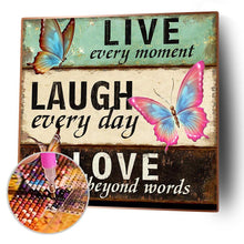 Lade das Bild in den Galerie-Viewer, Wort - voller quadratischer Diamant - 45x45cm