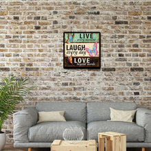 Lade das Bild in den Galerie-Viewer, Wort - voller quadratischer Diamant - 45x45cm