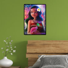 Lade das Bild in den Galerie-Viewer, Große Augen Mädchen - voller runder Diamant - 30x40cm