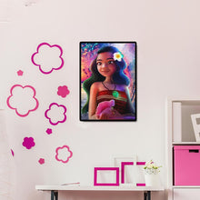 Lade das Bild in den Galerie-Viewer, Große Augen Mädchen - voller runder Diamant - 30x40cm