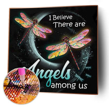 Lade das Bild in den Galerie-Viewer, Libelle Tier - voller quadratischer Diamant - 45x45cm