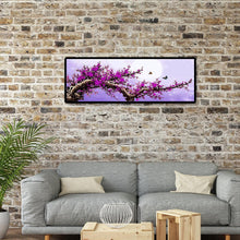 Lade das Bild in den Galerie-Viewer, Lila Baum - voller runder Diamant - 80x30cm