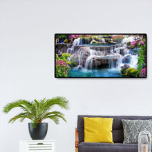 Lade das Bild in den Galerie-Viewer, Bergblick Landschaft - voller runder Diamant - 80x40cm