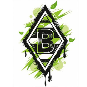 Fußball Borussia Mönchengladbach-Rund/Quadrat Diamond Painting