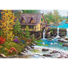 Lade das Bild in den Galerie-Viewer, Landschaft - voller quadratischer Diamant - 50x40cm