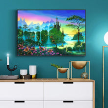 Lade das Bild in den Galerie-Viewer, Bergszene - teilquadratischer Diamant - 50x40cm