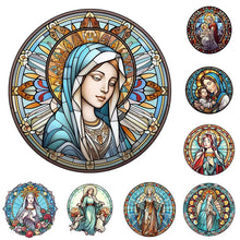 Lade das Bild in den Galerie-Viewer, Buntglas Jesus Virgin-VollerDiamond Painting-30x30cm