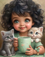 Lade das Bild in den Galerie-Viewer, Life of Pets Girl-Voll Round/Square Diamond Painting-30x40cm/40x50cm/50x70cm