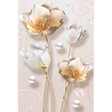 Lade das Bild in den Galerie-Viewer, (Multi-Größe Rund/Quadrat) Blumen - Voller Bohrer-Runder