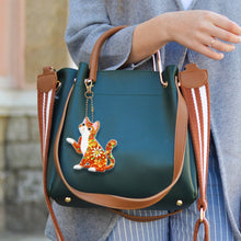 Lade das Bild in den Galerie-Viewer, 5 stücke Diamant Malerei Schlüsselanhänger Kits DIY Schlüsselanhänger Tasche Anhänger Kits
