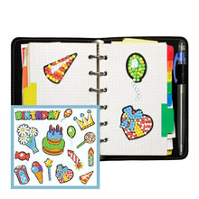 Lade das Bild in den Galerie-Viewer, 14pcs-Birthday Cake-Diy Handwerk Aufkleber