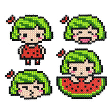 Lade das Bild in den Galerie-Viewer, 4pcs-Girl-Diy Handwerk Aufkleber