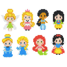 Lade das Bild in den Galerie-Viewer, 8pcs-Disney Princess-Diy Handwerk Aufkleber