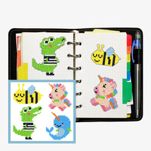 Lade das Bild in den Galerie-Viewer, 4pcs-Tier-Diy Handwerk Aufkleber