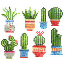 Lade das Bild in den Galerie-Viewer, 8pcs-Cactus-Diy Handwerk Aufkleber
