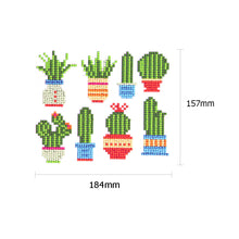 Lade das Bild in den Galerie-Viewer, 8pcs-Cactus-Diy Handwerk Aufkleber