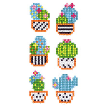 Lade das Bild in den Galerie-Viewer, 6pcs-Cactus-Diy Handwerk Aufkleber