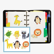 Lade das Bild in den Galerie-Viewer, 6pcs-Tier-Diy Handwerk Aufkleber