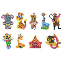 Lade das Bild in den Galerie-Viewer, 9pcs-Tier-Diy Handwerk Aufkleber