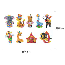 Lade das Bild in den Galerie-Viewer, 9pcs-Tier-Diy Handwerk Aufkleber