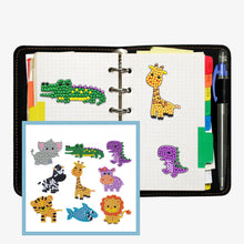 Lade das Bild in den Galerie-Viewer, 9pcs-Tier-Diy Handwerk Aufkleber