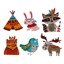 Lade das Bild in den Galerie-Viewer, 6pcs-Tier-Diy Handwerk Aufkleber