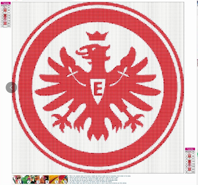 Diamond Painting Eintracht Frankfurt