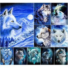 Lade das Bild in den Galerie-Viewer, Wolf-Voller Diamond Painting-30x40cm